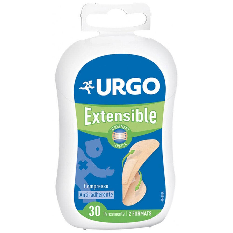 Urgo Primeros Auxilios Apósitos Elásticos con Pastillas Antiadhesivas X30