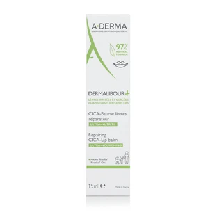 A-Derma Dermalibour+ Baume lèvres réparateur assainissant CICA 15ml