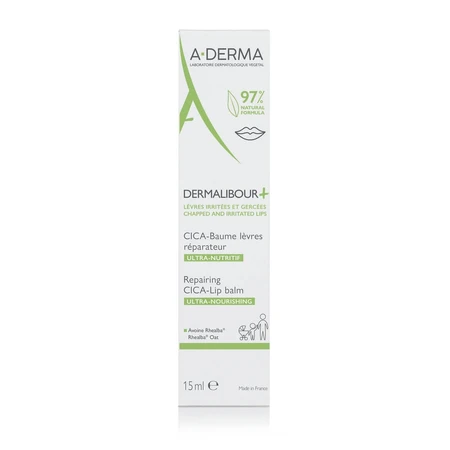 A-Derma Dermalibour+ Baume lèvres réparateur assainissant CICA 15ml