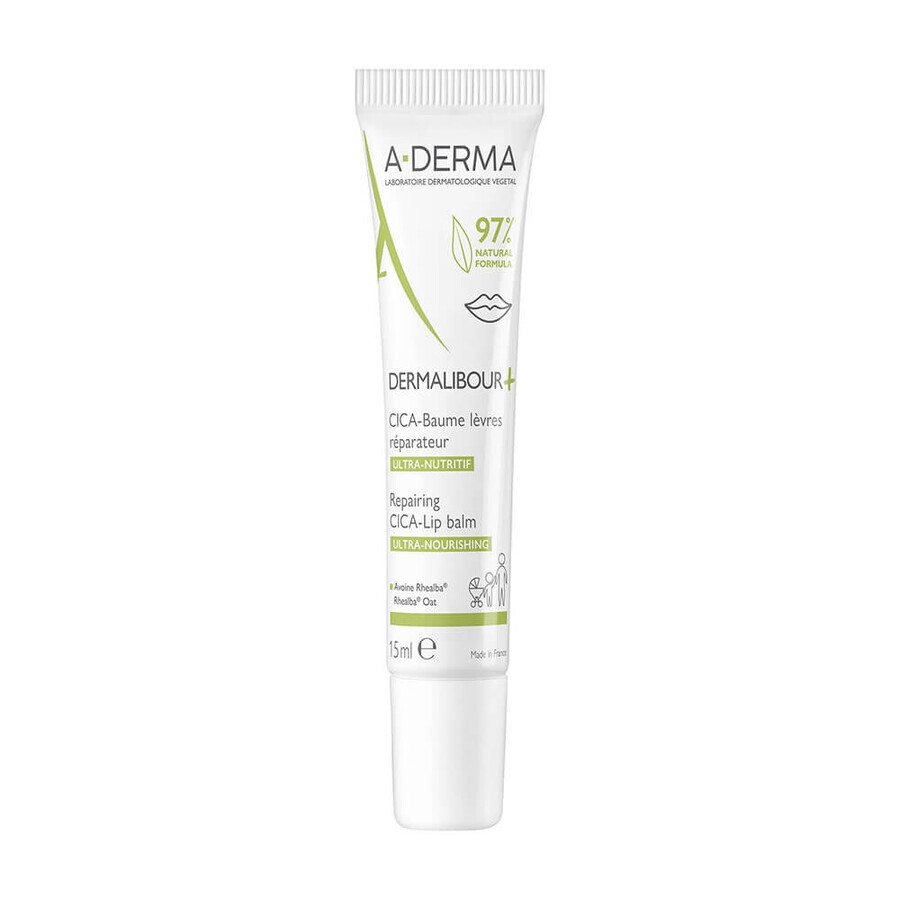 A-Derma Dermalibour+ Lip Repair Balsem CICA 15ml