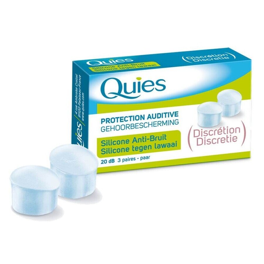 Quies Silicone Gehoorbescherming 3 paar