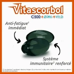 Vitascorbol Vitamine C500mg + Zink + Vitamine D 30 Capsules