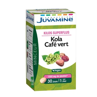 Juvamine Kola Café Verde 30 Comprimidos