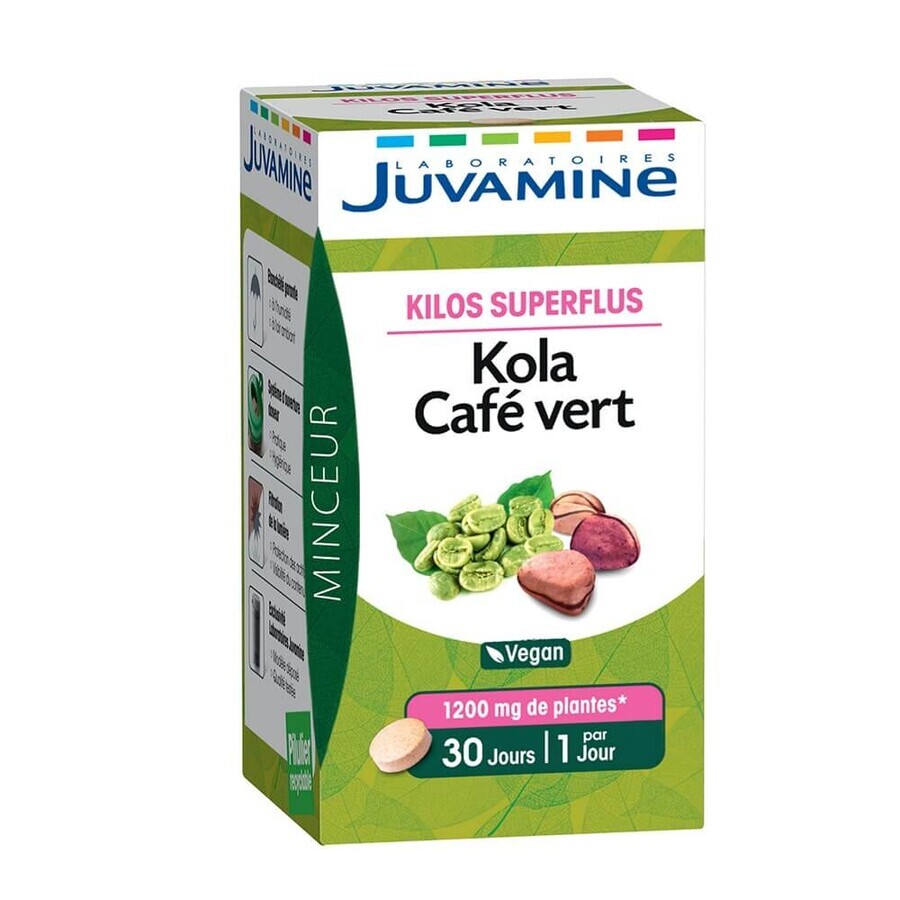Juvamine Kola Café Verde 30 Comprimidos