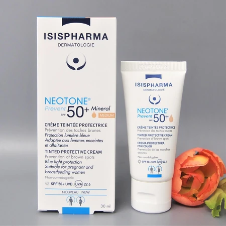 Isispharma Neotone Beschermende Getinte Crème Spf50+ Voorkomen Medium Tint 30ml