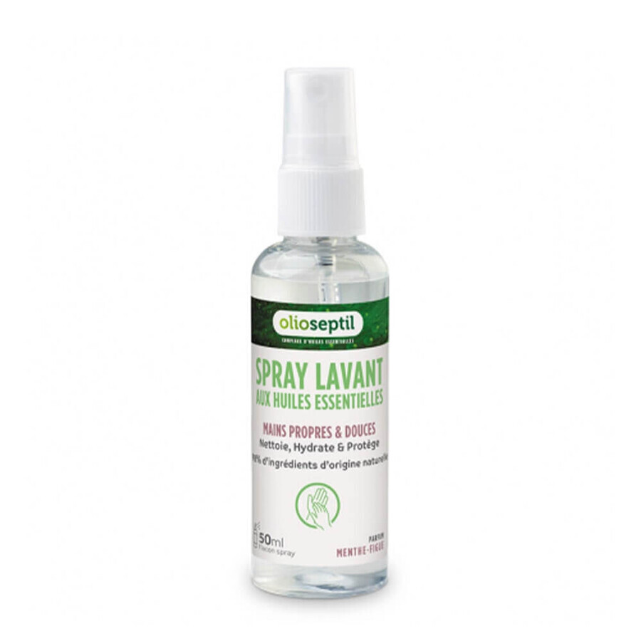 Olioseptil Spray Lavant Pour Mains Parfum Menthe Figue 50ml