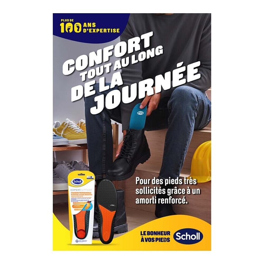 Scholl Expert Support Semelles Confort Chaussures Professionnelles 1 paire