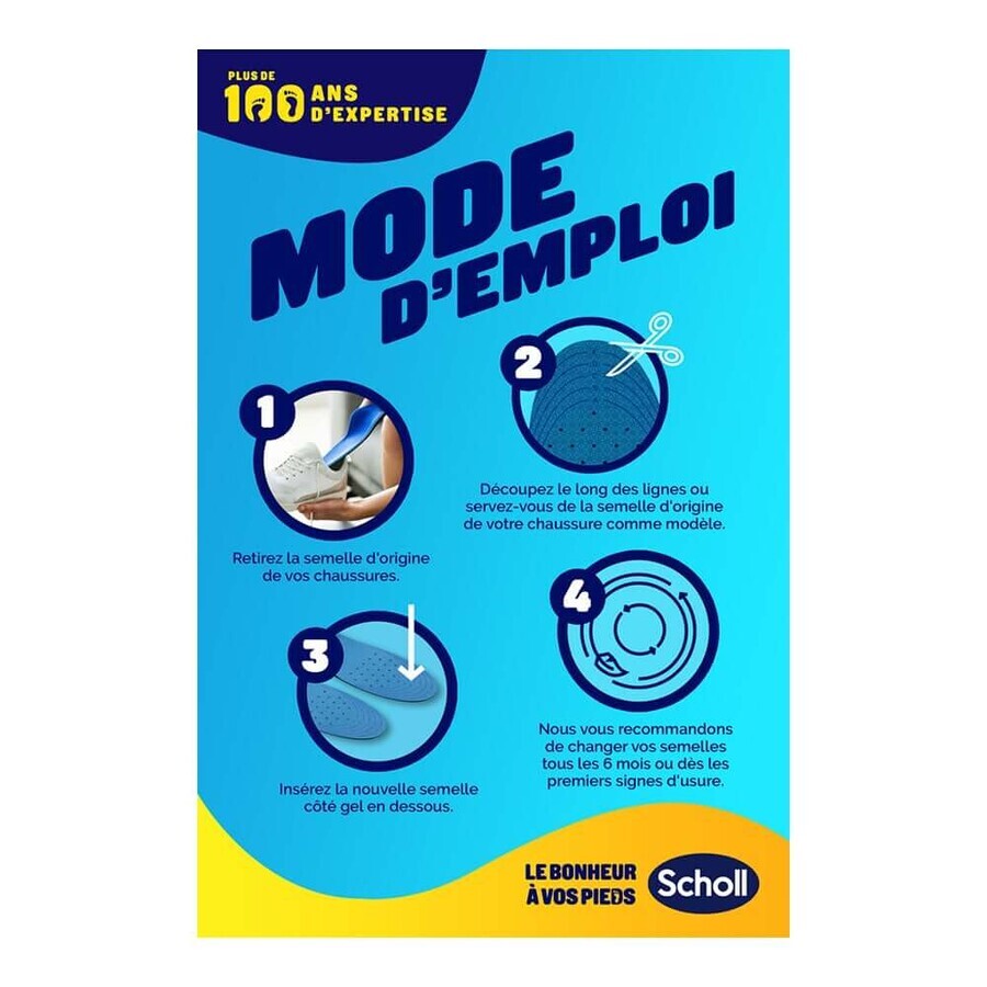 Scholl Expert Support Semelles Confort Chaussures Professionnelles 1 paire