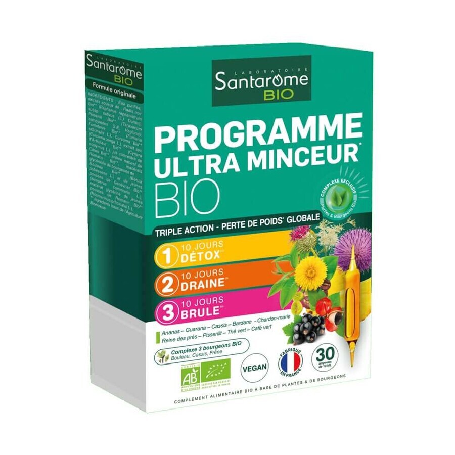 Santarome Programa Ultra Adelgazante 30 Ampollas BIO para Adelgazar 30 ampollas