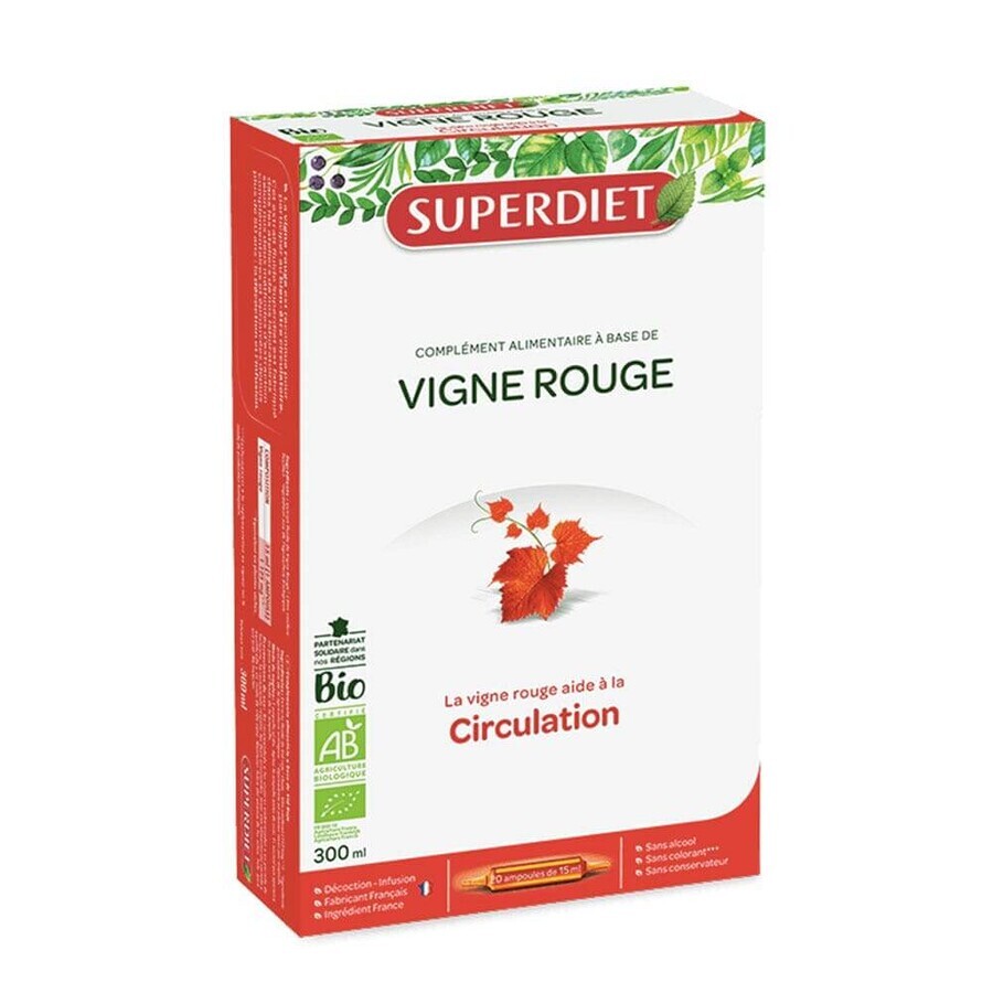 Shop Superdiet Red Vine Bio Kreislauf 20 Ampullen Superdiet Red Vine Bio Kreislauf 20 Ampullen
