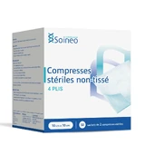 Soineo Sterile 4-layer nonwoven tablets 10x10cm x50 bags of 2