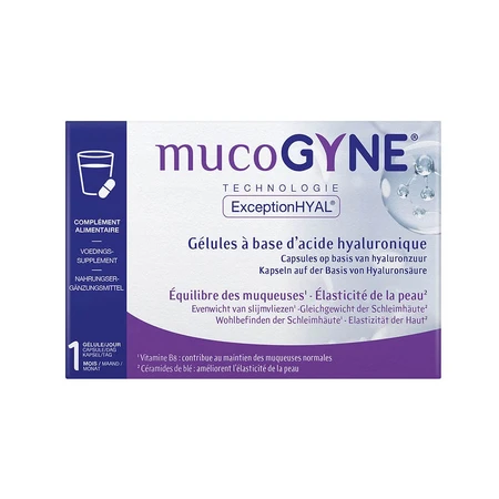 Mucogyne Acide hyaluronique pour voie orale 28 gélules