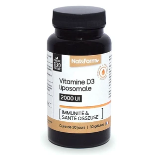 Nat&Form Vitamine D3 liposomal 2000 IU Immunsystem und Knochengesundheit 30 Kapseln