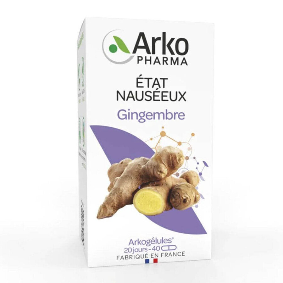 Arkopharma Arkocapsule Zenzero nauseabondo Gingembre 40 capsule