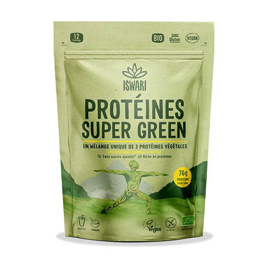 Iswari Super Groen organisch plantaardig eiwit 250g