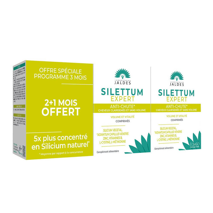 Jaldes Silettum Expert anticaída y pérdida de volumen 180 comprimidos