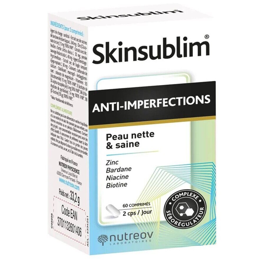 Nutreov Skinsublim Anti-spots Clean and healthy skin 60 tablets