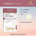 Biocyte Activ'Anti-rides Droge en gevoelige huid 30 Capsules Biocyte Activ'Anti-rides Droge en gevoelige huid 30 Capsules