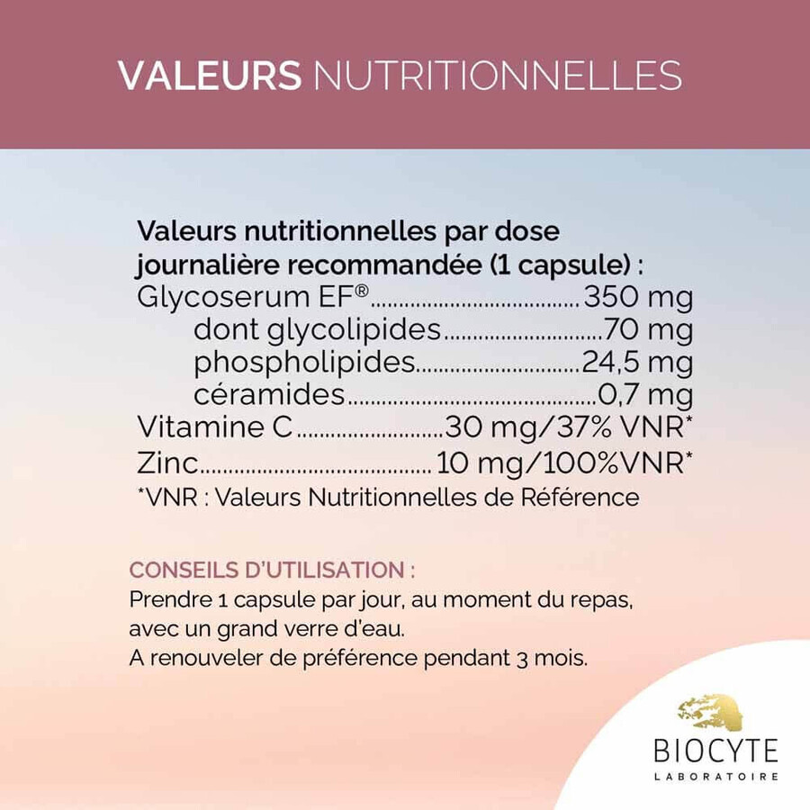 Biocyte Activ'Anti-rides Droge en gevoelige huid 30 Capsules