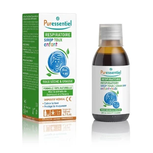 Puressentiel Atemsirup bei trockenem Husten und Brustschmerzen Kinder ab 1 Jahr 140 ml