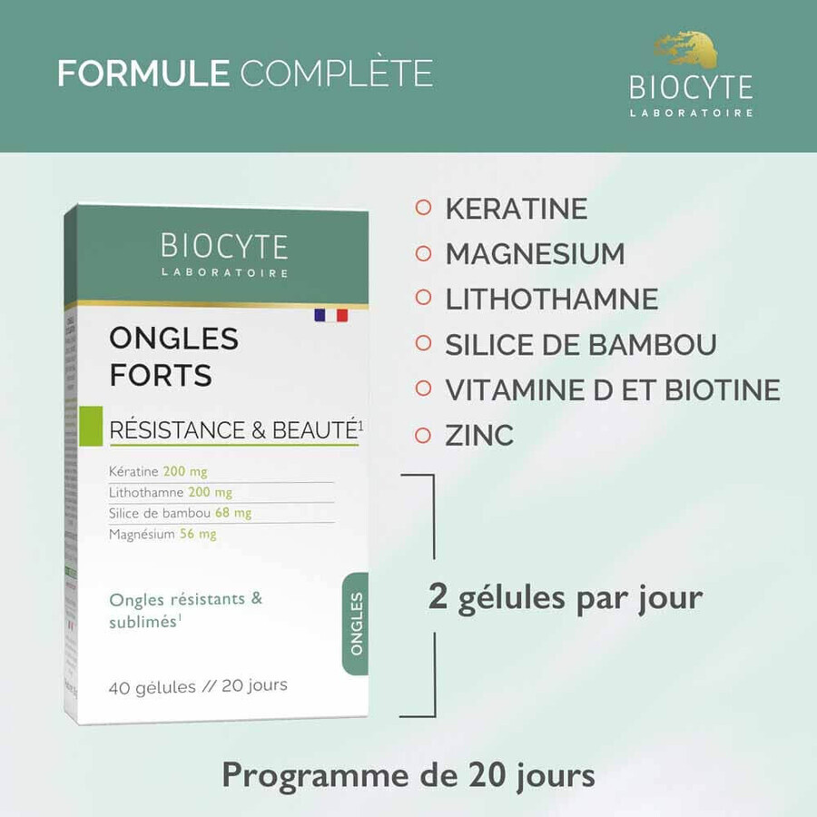 Biocyte Strong Nails strength and beauty 40 capsules