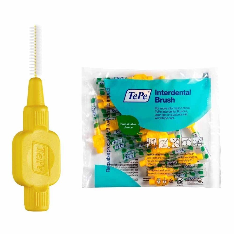 Shop TePe Umweltfreundliche Original Interdentalbürsten 0,7 mm gelb x20 TePe Umweltfreundliche Original Interdentalbürsten 0,7 mm gelb x20