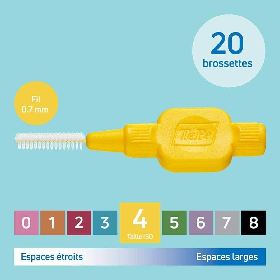 TePe Umweltfreundliche Original Interdentalbürsten 0,7 mm gelb x20 TePe Umweltfreundliche Original Interdentalbürsten 0,7 mm gelb x20