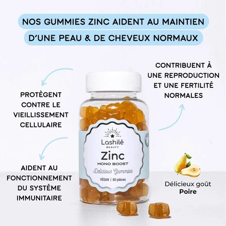 Lashilé Beauty Zink 60 gummies