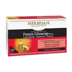 Herbesan Panax Ginseng Booster D'Énergie 20 Ampoules