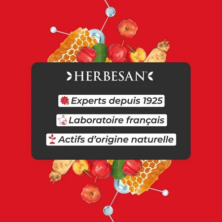 Herbesan Panax Ginseng Booster D'Énergie 20 Ampoules
