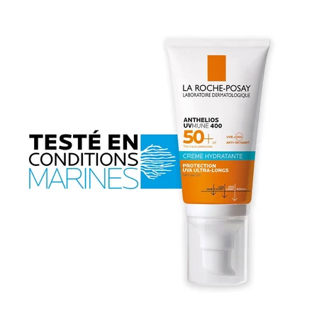 La Roche-Posay Uvmune 400 feuchtigkeitsspendende Gesichtssonnencreme SPF50+ parfümfrei, sehr hoher Schutz 50ml