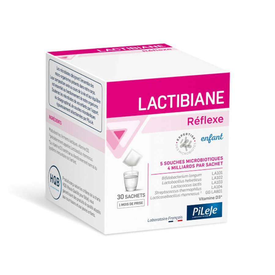 Pileje Lactibiane Réflexe Enfant 30 Sachets