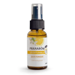 Pranarôm Les diffusables Spray Zeste Tonique Bio Citron et bergamote 30ml