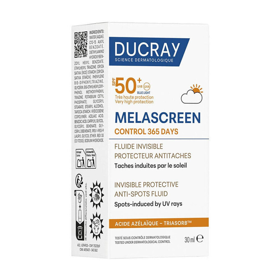 Boutique Ducray Melascreen Control 365 jours Fluide invisible SPF50+ 30ml Ducray Melascreen Control 365 jours Fluide invisible SPF50+ 30ml