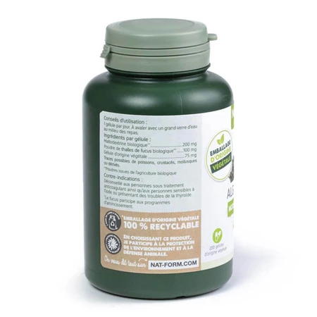 Nat&Form BLADDERWRACK ORGANIC 200 Kapseln