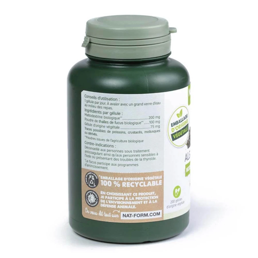 Nat&Form BLADDERWRACK ORGANIC 200 Kapseln