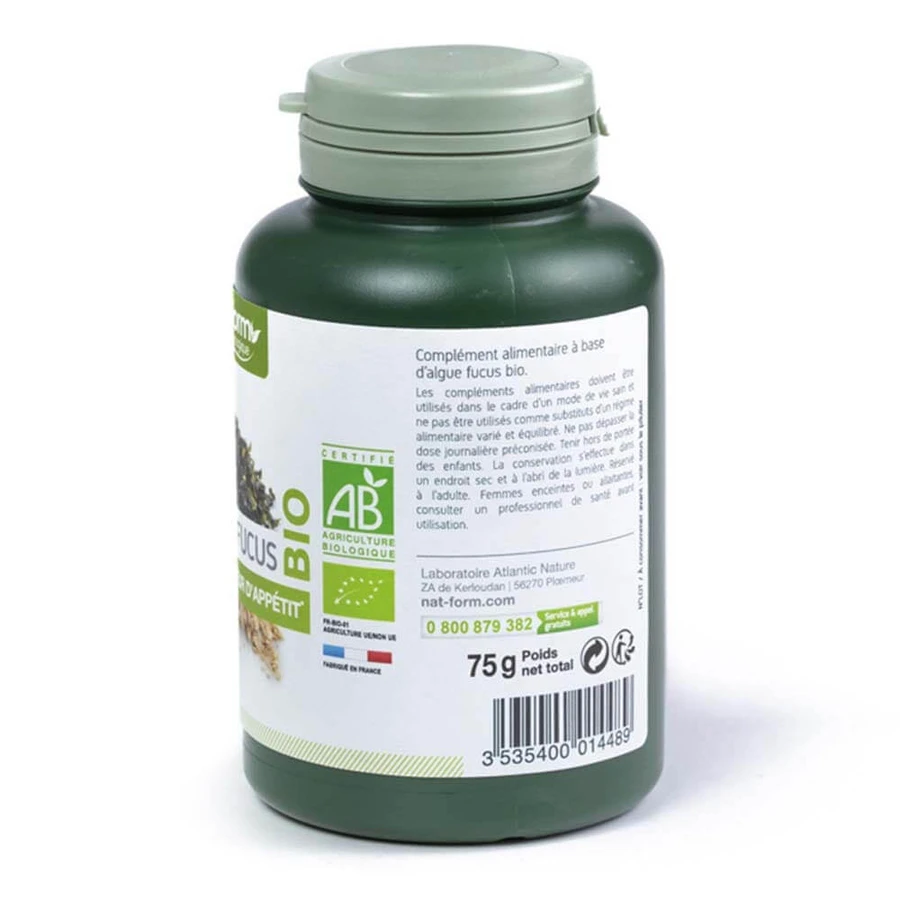 Nat&Form BLADDERWRACK ORGANIC 200 Kapseln