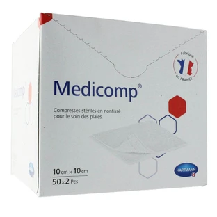 Hartmann Medicomp Sterile nonwoven tablets 10cmx10cm 50x2