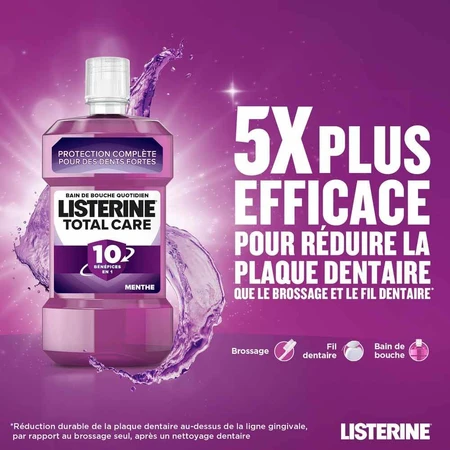 Listerine Bain De Bouche Total Care Quotidien Goût Menthe 500ml