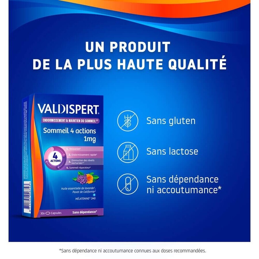 Valdispert Melatonin 1 mg 4 Shares 30 Tablets