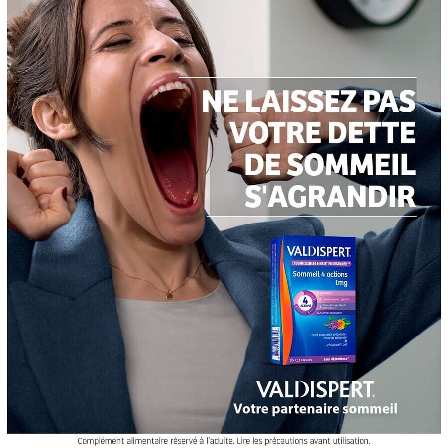 Valdispert Melatonin 1 mg 4 Shares 30 Tablets