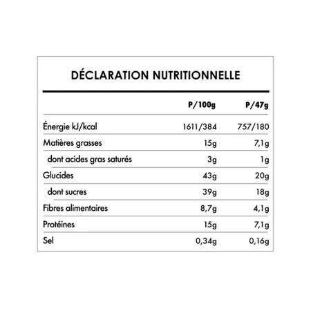 Iswari Barre Enérgétique Bouddha Protéine, Chia, Citron & Spiruline Bio 47g