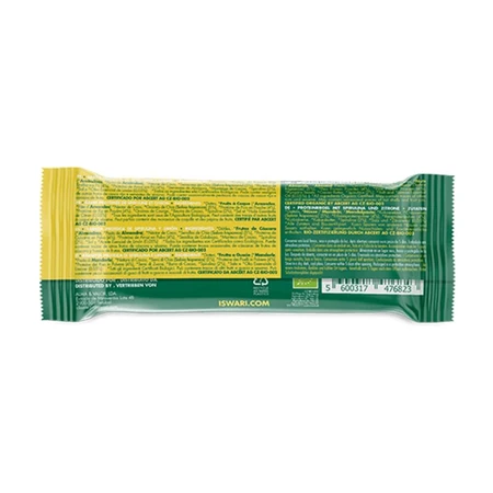 Iswari Barre Enérgétique Bouddha Protéine, Chia, Citron & Spiruline Bio 47g