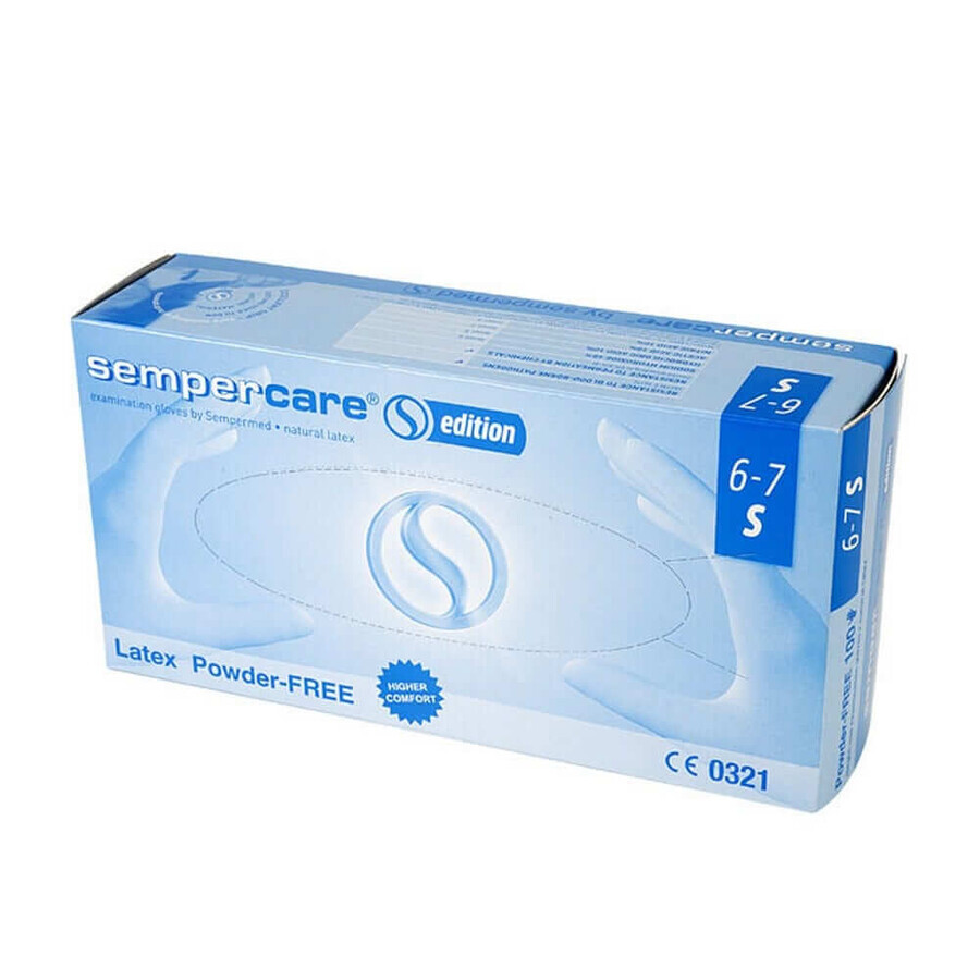 Buy Lohmann Rauscher Sempercare Latex Gloves Powder-free and non-sterile X100 Lohmann Rauscher Sempercare Latex Gloves Powder-free and non-sterile X100