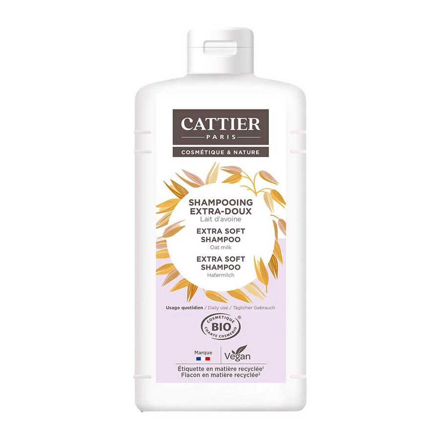Cattier Extra-Delicate Shampoo Daily Use Oat Milk Bio 1l
