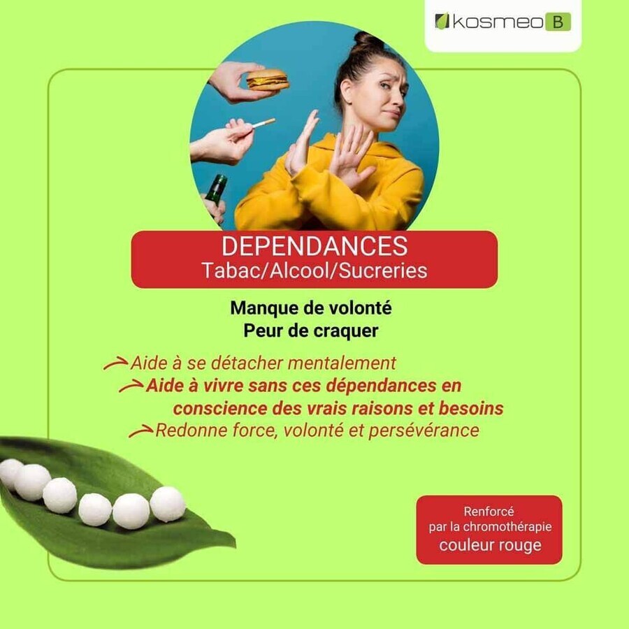 Kosmeo Fleurs de Bach Dépendance Bio 120 granules