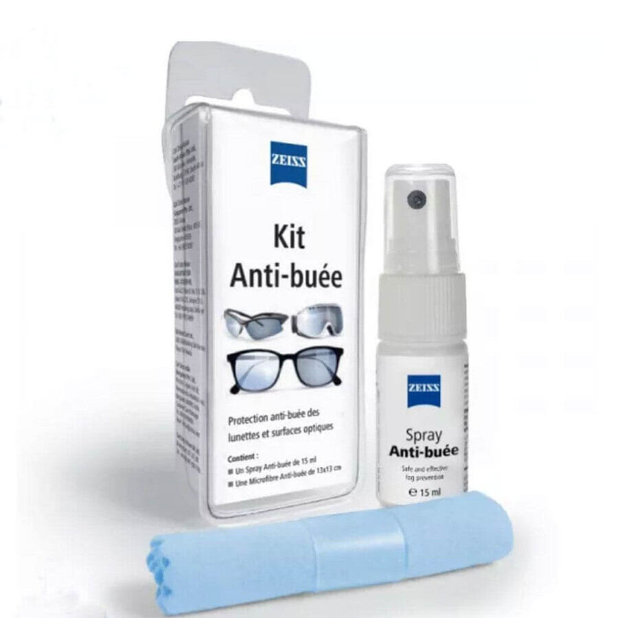 Zeiss Anti-fog kit Microfiber cloth + 15 ml spray