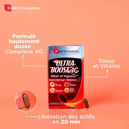 Forté Pharma Ultra Boost 4G Verlangen und Stärke 30 Tabletten