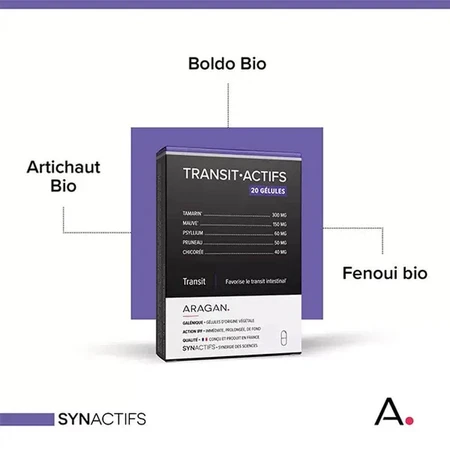 Aragan Synactifs TransitActifs 20 cápsulas