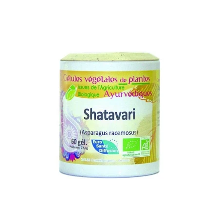 Ayur-Vana Shatavari Estimulante orgánico del deseo y la salud femenina 60 cápsulas
